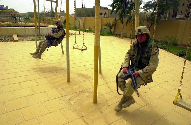 Soldiers not working.-Photographs of soldiers resting, playing and eating-William E. Thompson