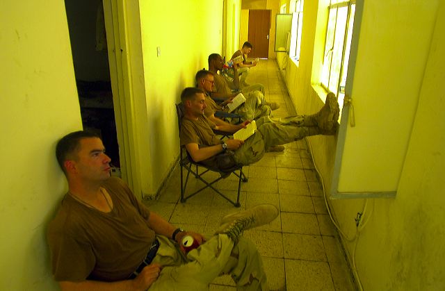 Soldiers not working.-Photographs of soldiers resting, playing and eating-William E. Thompson